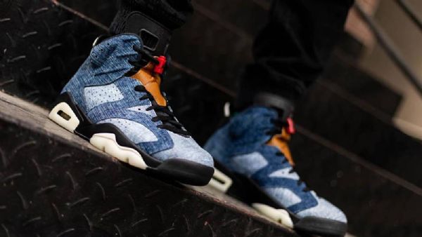 Nike Air Jordan 6 Pesty Kengät Naisille Sininen