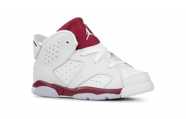 Nike Air Jordan 6 Retro Bt Kengät Lapsille Valkoinen Burgundy