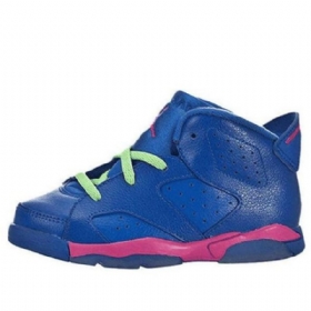 Nike Air Jordan 6 Retro Bt Koripallokengät Lapsille Sininen Valkoinen