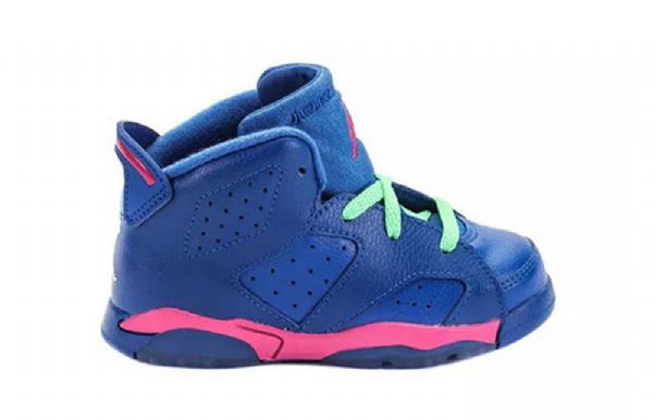 Nike Air Jordan 6 Retro Bt Koripallokengät Lapsille Sininen Valkoinen