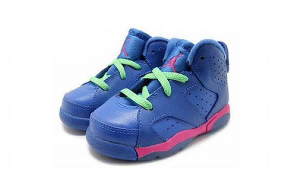 Nike Air Jordan 6 Retro Bt Koripallokengät Lapsille Sininen Valkoinen