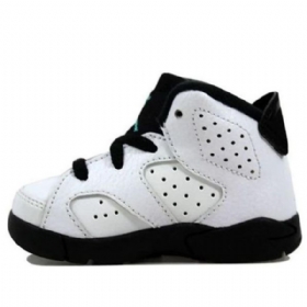 Nike Air Jordan 6 Retro Bt Koripallokengät Lapsille Valkoinen Musta