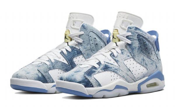 Nike Air Jordan 6 Retro Gs Koripallokengät Miehille Siniset