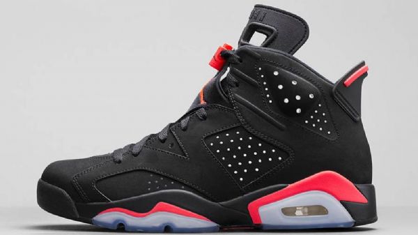 Nike Air Jordan 6 Retro-infrapunakengät Miehille Mustat