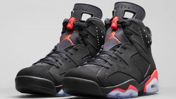 Nike Air Jordan 6 Retro-infrapunakengät Miehille Mustat