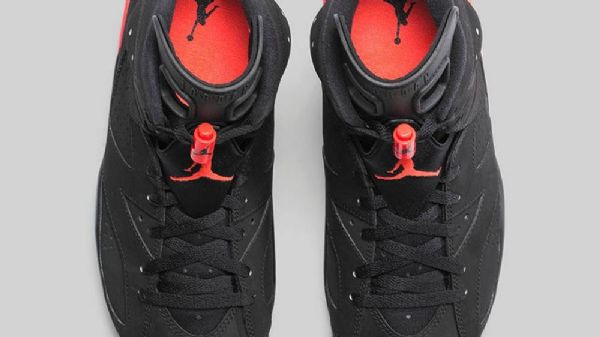 Nike Air Jordan 6 Retro-infrapunakengät Miehille Mustat