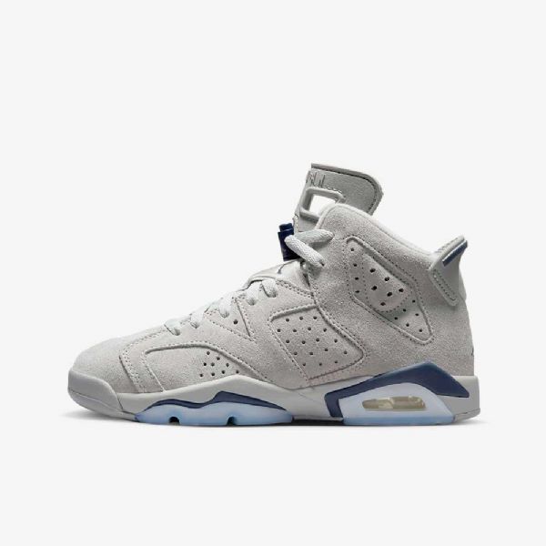 Nike Air Jordan 6 Retro-kengät Lapsille Harmaa Tummansininen