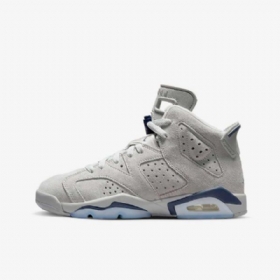 Nike Air Jordan 6 Retro-kengät Lapsille Harmaa Tummansininen