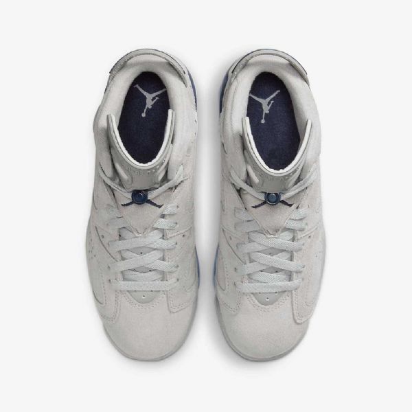 Nike Air Jordan 6 Retro-kengät Lapsille Harmaa Tummansininen