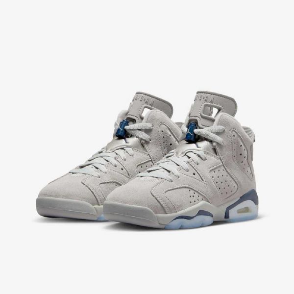Nike Air Jordan 6 Retro-kengät Lapsille Harmaa Tummansininen