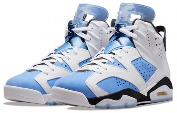 Nike Air Jordan 6 Retro Koripallokengät Miehille Sininen Valkoinen