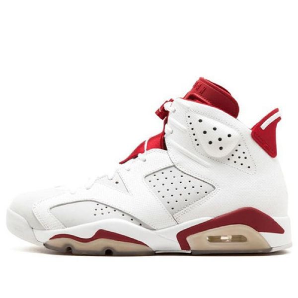 Nike Air Jordan 6 Retro Koripallokengät Miehille Valkoinen Punainen