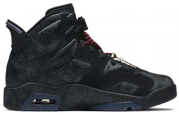 Nike Air Jordan 6 Retro Koripallokengät Naisille Mustat