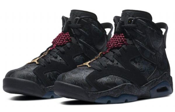 Nike Air Jordan 6 Retro Koripallokengät Naisille Mustat