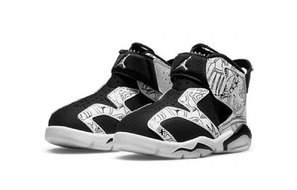Nike Air Jordan 6 Retro Little Flex Se Td Kengät Lapsille Valkoiset