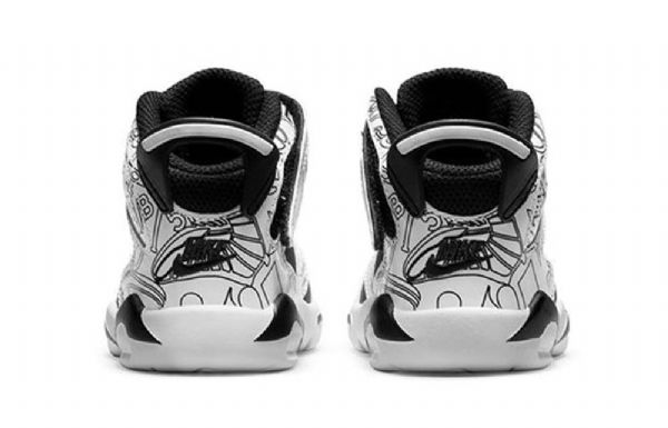 Nike Air Jordan 6 Retro Little Flex Se Td Kengät Lapsille Valkoiset