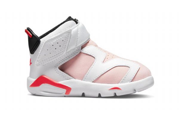 Nike Air Jordan 6 Retro Little Flex Td Kengät Lapsille Vaaleanpunainen Punainen Valkoinen