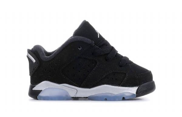 Nike Air Jordan 6 Retro Low Tops Td-kengät Lapsille Musta
