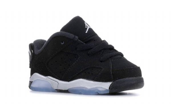 Nike Air Jordan 6 Retro Low Tops Td-kengät Lapsille Musta