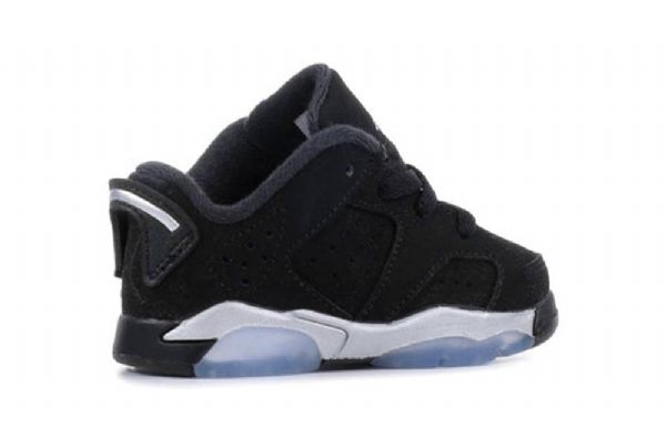 Nike Air Jordan 6 Retro Low Tops Td-kengät Lapsille Musta