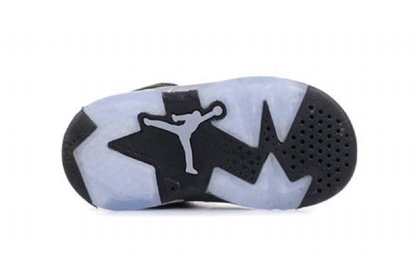 Nike Air Jordan 6 Retro Low Tops Td-kengät Lapsille Musta
