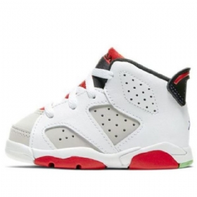 Nike Air Jordan 6 Retro Td Kengät Lapsille Harmaa Punainen