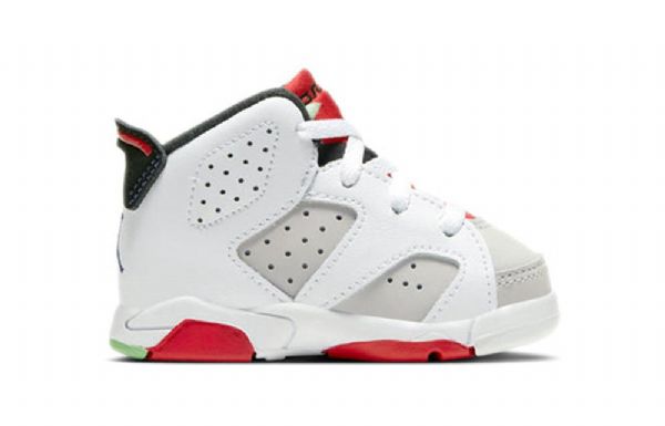 Nike Air Jordan 6 Retro Td Kengät Lapsille Harmaa Punainen