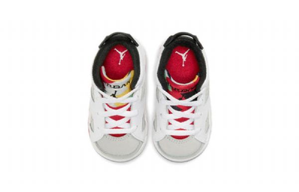 Nike Air Jordan 6 Retro Td Kengät Lapsille Harmaa Punainen
