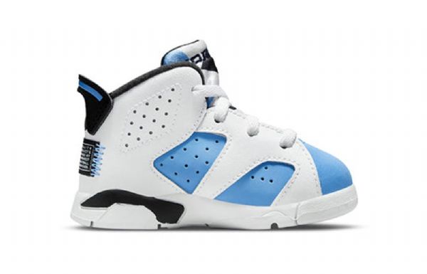 Nike Air Jordan 6 Retro Td Kengät Lapsille Sininen Valkoinen