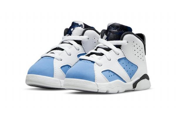 Nike Air Jordan 6 Retro Td Kengät Lapsille Sininen Valkoinen