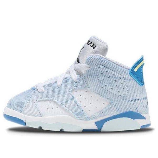 Nike Air Jordan 6 Retro Td Kengät Lapsille Siniset