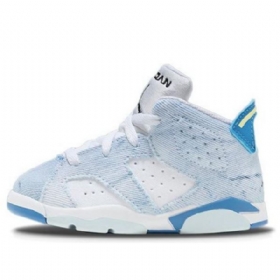 Nike Air Jordan 6 Retro Td Kengät Lapsille Siniset