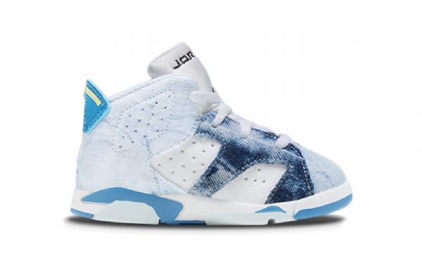 Nike Air Jordan 6 Retro Td Kengät Lapsille Siniset