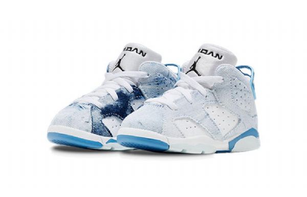 Nike Air Jordan 6 Retro Td Kengät Lapsille Siniset