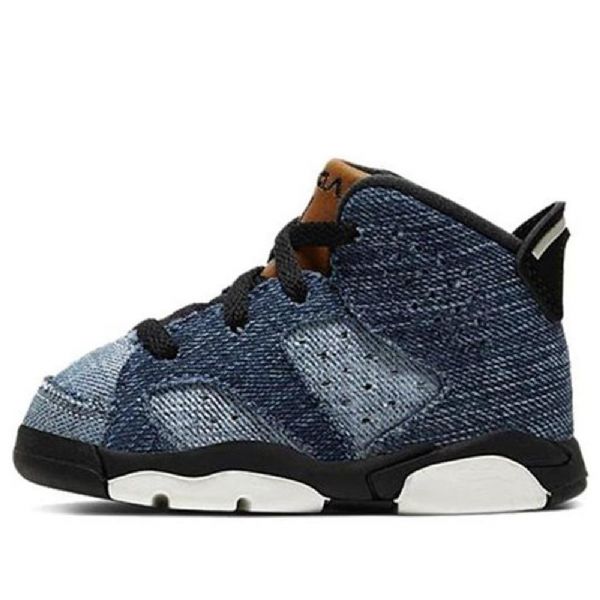 Nike Air Jordan 6 Retro Td Kengät Lapsille Siniset