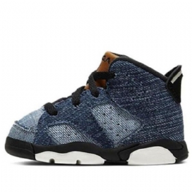 Nike Air Jordan 6 Retro Td Kengät Lapsille Siniset