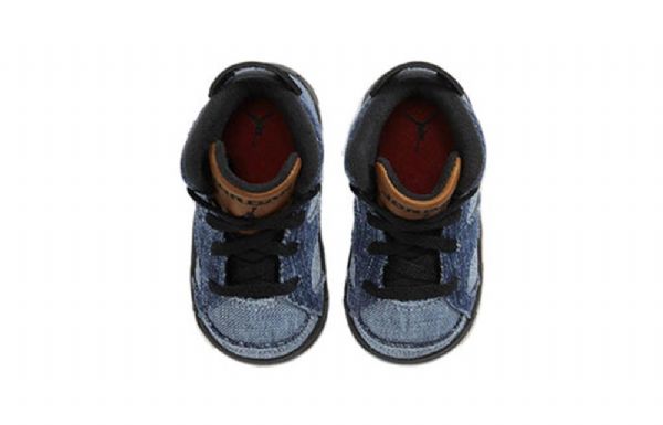 Nike Air Jordan 6 Retro Td Kengät Lapsille Siniset