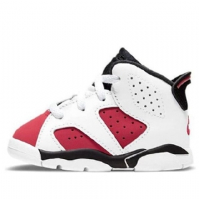 Nike Air Jordan 6 Retro Td Kengät Lapsille Valkoiset