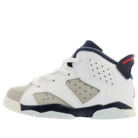 Nike Air Jordan 6 Retro Td Kengät Lapsille Valkoiset