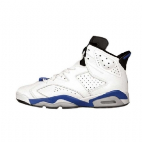 Nike Air Jordan 6 Retro-urheilukengät Miehille Valkoinen Sininen