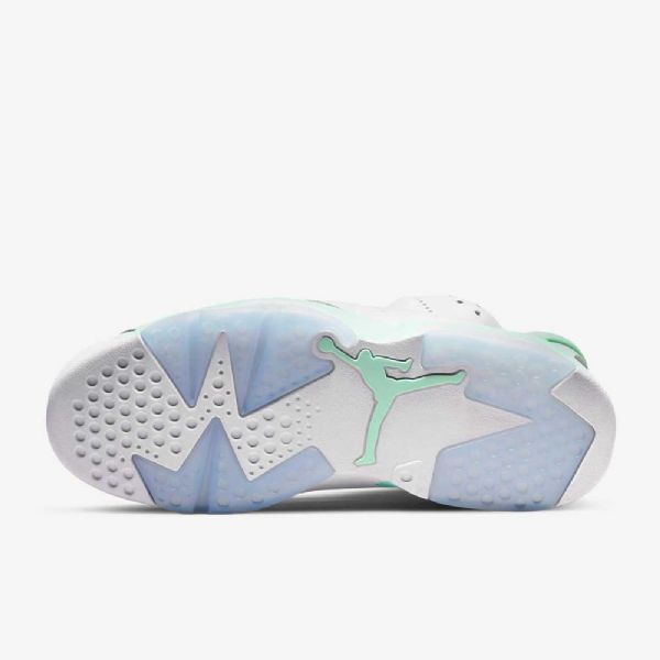 Nike Air Jordan 6 Retrokengät Naisille Valkoinen Mint Platinum
