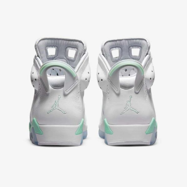 Nike Air Jordan 6 Retrokengät Naisille Valkoinen Mint Platinum