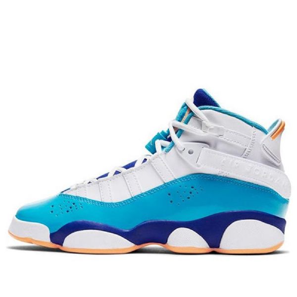 Nike Air Jordan 6 Rings Gs Koripallokengät Miehille Sininen Valkoinen