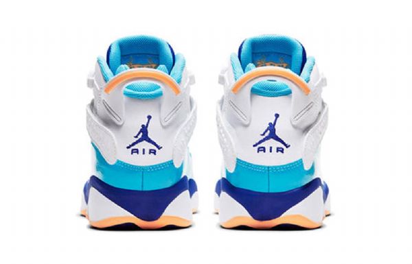 Nike Air Jordan 6 Rings Gs Koripallokengät Miehille Sininen Valkoinen