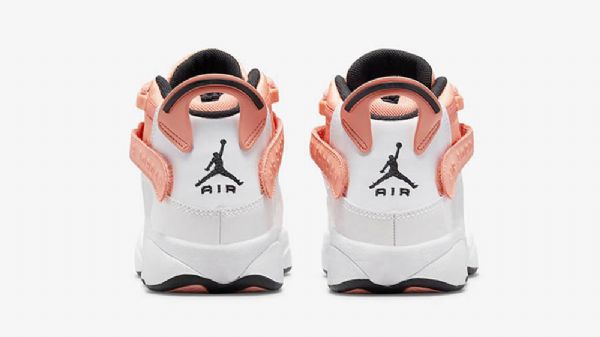 Nike Air Jordan 6 Rings Gs Madder Root Naisten Kengät Coral Valkoinen