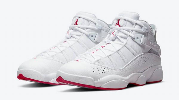 Nike Air Jordan 6 Rings Kengät Naisille Valkoinen Punainen