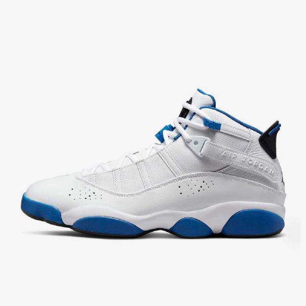 Nike Air Jordan 6 Sormukset Miesten Kengät Valkoinen Harmaa Sininen
