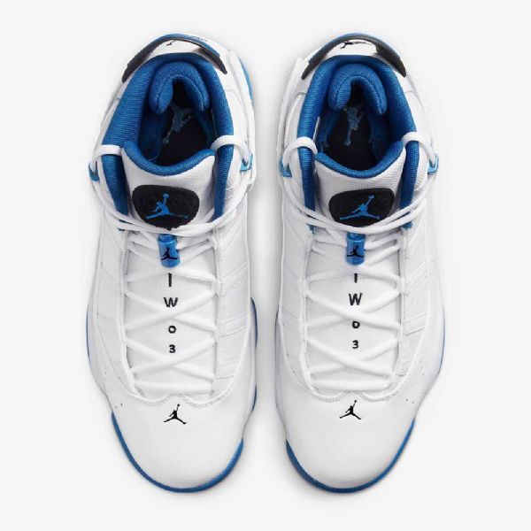 Nike Air Jordan 6 Sormukset Miesten Kengät Valkoinen Harmaa Sininen
