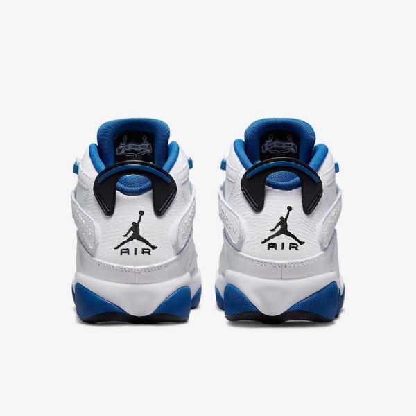 Nike Air Jordan 6 Sormukset Miesten Kengät Valkoinen Harmaa Sininen