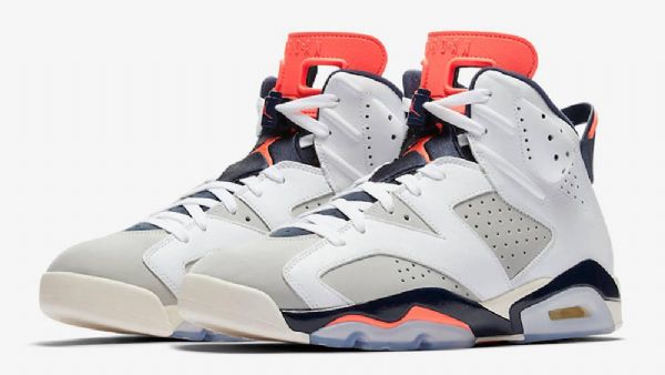 Nike Air Jordan 6 Tinker Infrapunakengät Miehille Valkoinen